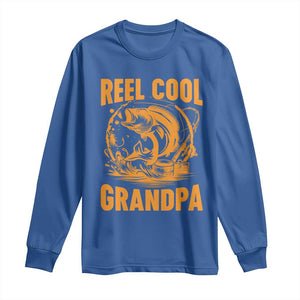 Funny Fishing Vintage Reel Cool Grandpa Long Sleeve Shirt TS10 Royal Blue Print Your Wear