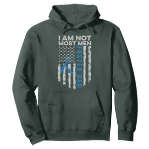Funny Foster Parent Foster Dad Hoodie I Am Not Most Men American Flag TS11 Dark Forest Green Print Your Wear