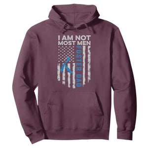 Funny Foster Parent Foster Dad Hoodie I Am Not Most Men American Flag TS11 Maroon Print Your Wear