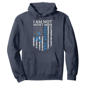 Funny Foster Parent Foster Dad Hoodie I Am Not Most Men American Flag TS11 Navy Print Your Wear