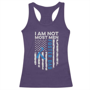 Funny Foster Parent Foster Dad Racerback Tank Top I Am Not Most Men American Flag TS11 Purple Print Your Wear