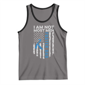 Funny Foster Parent Foster Dad Tank Top I Am Not Most Men American Flag TS11 Deep Heather Black Print Your Wear