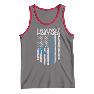Funny Foster Parent Foster Dad Tank Top I Am Not Most Men American Flag TS11 Deep Heather Red Print Your Wear