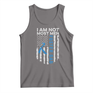 Funny Foster Parent Foster Dad Tank Top I Am Not Most Men American Flag TS11 Deep Heather Print Your Wear