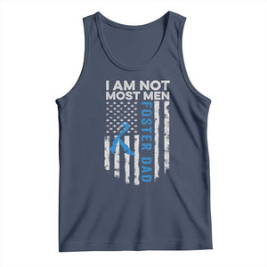 Funny Foster Parent Foster Dad Tank Top I Am Not Most Men American Flag TS11 Navy Print Your Wear