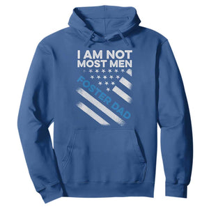 Funny Foster Parent I Am Not Most Men Foster Dad Hoodie American Flag TS11 Royal Blue Print Your Wear
