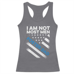 Funny Foster Parent I Am Not Most Men Foster Dad Racerback Tank Top American Flag TS11 Charcoal Print Your Wear
