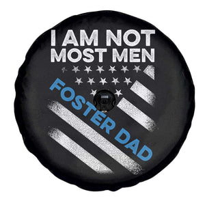 Funny Foster Parent I Am Not Most Men Foster Dad Spare Tire Cover American Flag TS11 Print Your Wear