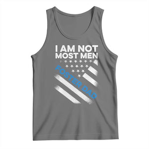 Funny Foster Parent I Am Not Most Men Foster Dad Tank Top American Flag TS11 Black Heather Print Your Wear
