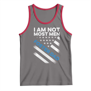 Funny Foster Parent I Am Not Most Men Foster Dad Tank Top American Flag TS11 Deep Heather Red Print Your Wear