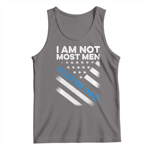 Funny Foster Parent I Am Not Most Men Foster Dad Tank Top American Flag TS11 Deep Heather Print Your Wear