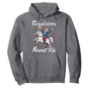 Funny Founding Father Patriotic Drinking Hoodie Regulators Mount Up 4th of July TS02 Charcoal Print Your Wear
