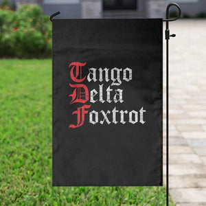 Funny Foxtrots Delta Tangos Garden Flag TS10 Print Your Wear