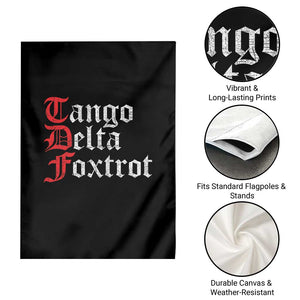 Funny Foxtrots Delta Tangos Garden Flag TS10 Print Your Wear