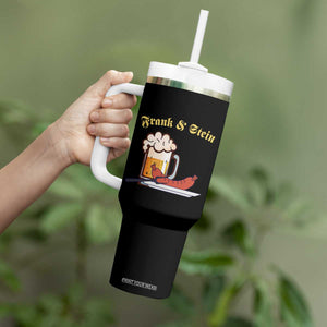 Funny Frank & Stein Tumbler With Handle German Beer Drinking Oktoberfest Sausage TS11 Print Your Wear