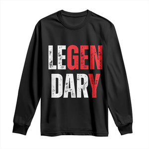 Funny Gen Y Legendary Long Sleeve Shirt Vintage Generation Y TS11 Black Print Your Wear