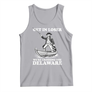 Funny George Washington 4th Of July Tank Top Funny Patriotic Get In Loser TS10 Athletic Heather Print Your Wear
