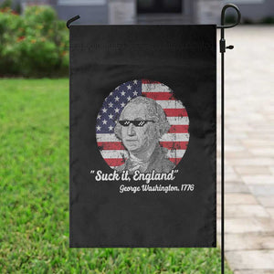 Funny George Washington Garden Flag Suck it England Patriotic Saying 1776 4th of July US Flag TS02 Print Your Wear