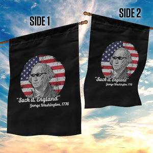 Funny George Washington Garden Flag Suck it England Patriotic Saying 1776 4th of July US Flag TS02 Print Your Wear