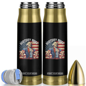 Funny George Washington Weightlifting History Buff Bullet Tumbler 4th of July Patriotic TS11 Black Print Your Wear