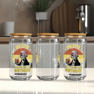 Funny George Washington's Birthday Glass Can Beer Me It's My Birthday Presidents' Day TS11 Print Your Wear