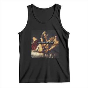 Funny Girls Will Be Girls Feminist Women Tank Top TS11 Black Print Your Wear