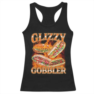 Funny Glizzy Gobbler Racerback Tank Top Glizzy Hot Dog Meme Hilarious TS11 Black Print Your Wear