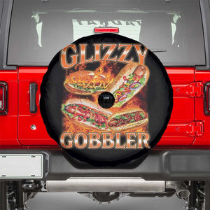 Funny Glizzy Gobbler Spare Tire Cover Glizzy Hot Dog Meme Hilarious TS11 Black Print Your Wear