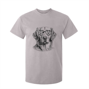 Funny Golden Retirever Dog Mom T Shirt For Kid Heart Shaped Sunglasses TS11 Ice Gray Print Your Wear