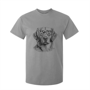 Funny Golden Retirever Dog Mom T Shirt For Kid Heart Shaped Sunglasses TS11 Sport Gray Print Your Wear