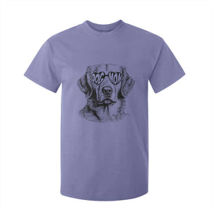 Funny Golden Retirever Dog Mom T Shirt For Kid Heart Shaped Sunglasses TS11 Violet Print Your Wear