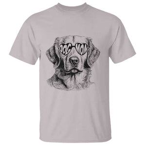 Funny Golden Retirever Dog Mom T Shirt Heart Shaped Sunglasses TS11 Ice Gray Print Your Wear