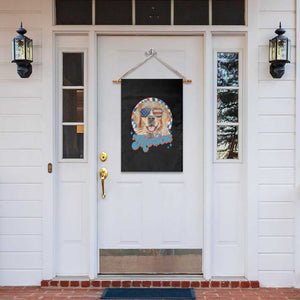 Funny Golden Retriever Merica Garden Flag 4th of July Dog Mom Dad Patriotic USA Retro 90s TS10 Print Your Wear