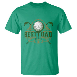 Funny Golfing Dad T Shirt Best Dad By Par Fathers Day TS11 Irish Green Print Your Wear