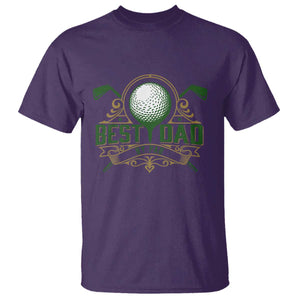 Funny Golfing Dad T Shirt Best Dad By Par Fathers Day TS11 Purple Print Your Wear