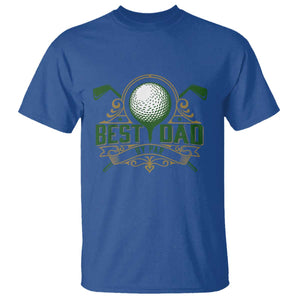Funny Golfing Dad T Shirt Best Dad By Par Fathers Day TS11 Royal Blue Print Your Wear