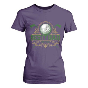 Funny Golfing Dad T Shirt For Women Best Dad By Par Fathers Day TS11 Purple Print Your Wear