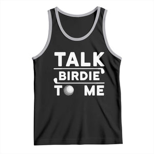 Funny Golfing Tank Top Talk Birdie To Me Sarcastic Sayings Golf Golfer TS10 Black Athletic Heather Print Your Wear