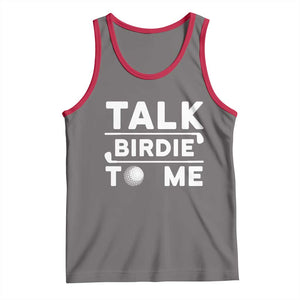 Funny Golfing Tank Top Talk Birdie To Me Sarcastic Sayings Golf Golfer TS10 Deep Heather Red Print Your Wear