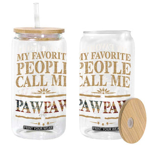 Funny Grandpa Glass Can My Favorite People Call Me Pop Pop Retro American Flag TS10 Black Print Your Wear