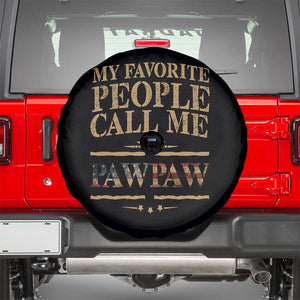 Funny Grandpa Spare Tire Cover My Favorite People Call Me Pop Pop Retro American Flag TS10 Black Print Your Wear