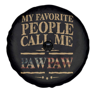 Funny Grandpa Spare Tire Cover My Favorite People Call Me Pop Pop Retro American Flag TS10 Print Your Wear