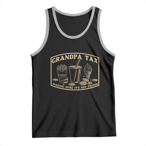 Funny Grandpa Tax Making Sure It's Not Poison Tank Top Father's Day TS11 Black Athletic Heather Print Your Wear