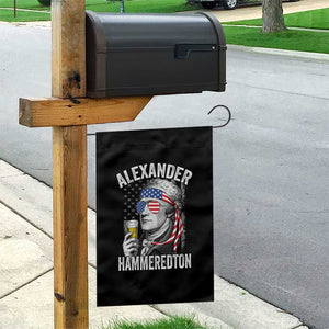 Funny Hamilton Drinking Garden Flag Alexander Hammeredton 4th of July Beer Merica Flag TS10 Print Your Wear