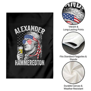 Funny Hamilton Drinking Garden Flag Alexander Hammeredton 4th of July Beer Merica Flag TS10 Print Your Wear