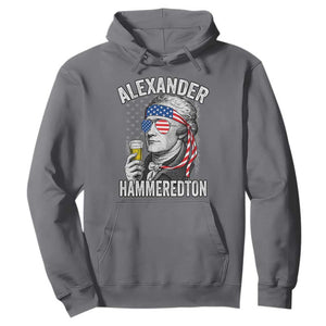 Funny Hamilton Drinking Hoodie Alexander Hammeredton 4th of July Beer Merica Flag TS10 Charcoal Print Your Wear