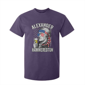 Funny Hamilton Drinking T Shirt For Kid Alexander Hammeredton 4th of July Beer Merica Flag TS10 Purple Print Your Wear