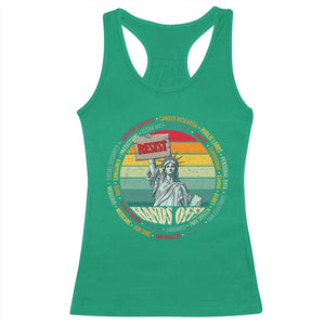 Funny Hands Off Racerback Tank Top Resist Vintage Statue Of Liberty TS11 Irish Green Print Your Wear