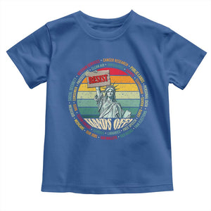 Funny Hands Off Toddler T Shirt Resist Vintage Statue Of Liberty TS11 Royal Blue Print Your Wear