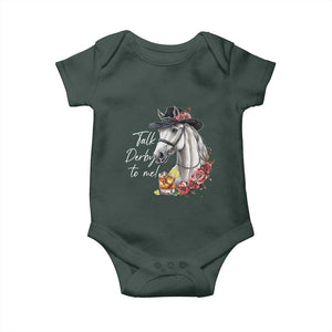 Funny Horse Lover Talk Derby To Me Baby Onesie TS11 Print Your Wear